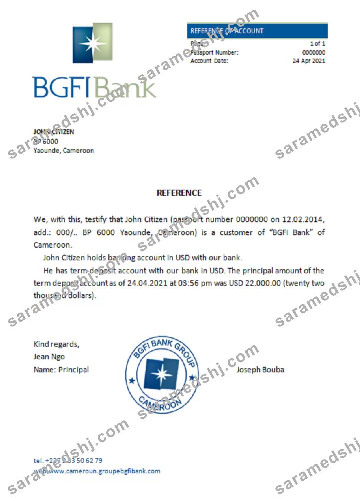Cameroon_BGFI Bank Bonapriso_reference